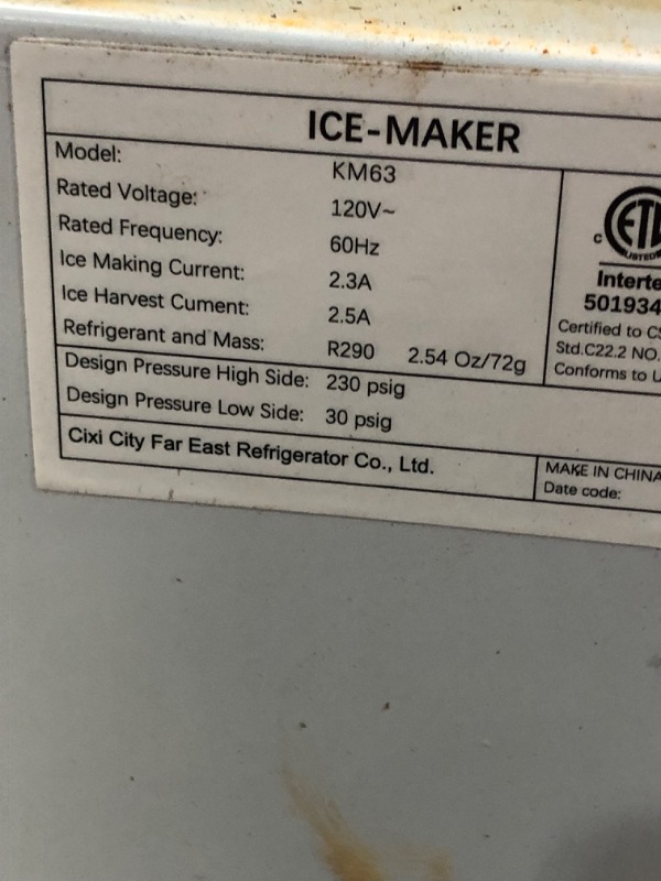 Photo 4 of 150LB ICE MAKER WHITE 