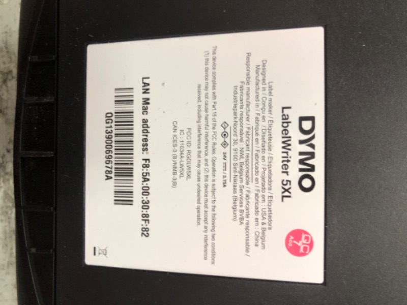 Photo 4 of DYMO LabelWriter 5XL Label Printer, Automatic Label Recognition, Prints Extra-Wide Shipping Labels (UPS, FedEx, USPS) from Amazon, eBay, Etsy, Poshmark, and More, Perfect for eCommerce Sellers LabelWriter 5XL Thermal Label Printers