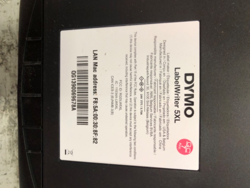 Photo 5 of DYMO LabelWriter 5XL Label Printer, Automatic Label Recognition, Prints Extra-Wide Shipping Labels (UPS, FedEx, USPS) from Amazon, eBay, Etsy, Poshmark, and More, Perfect for eCommerce Sellers LabelWriter 5XL Thermal Label Printers