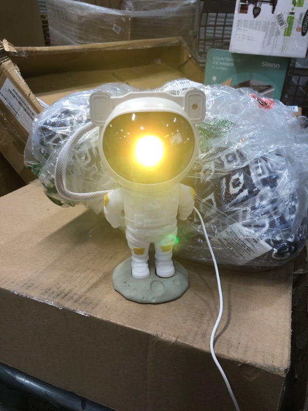 Photo 3 of ****TURNS ON , DOES NOT WORK**
Star Projector Galaxy Night Light - Astronaut Space Projector, Starry Nebula Ceiling LED Lamp with Timer and Remote