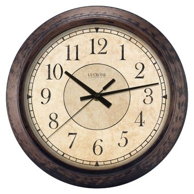 Photo 1 of 14” Beige and Brown Savannah Wall Clock - All
