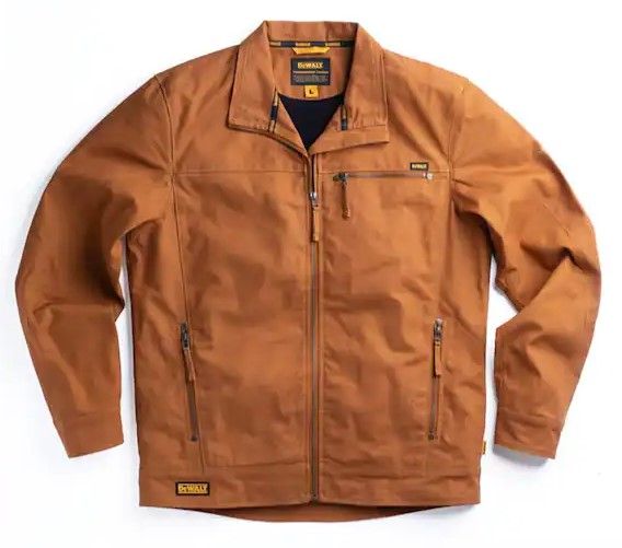 Photo 1 of Dewalt Decatur Men's Size Medium Tan Cotton/Lycra Jacket
