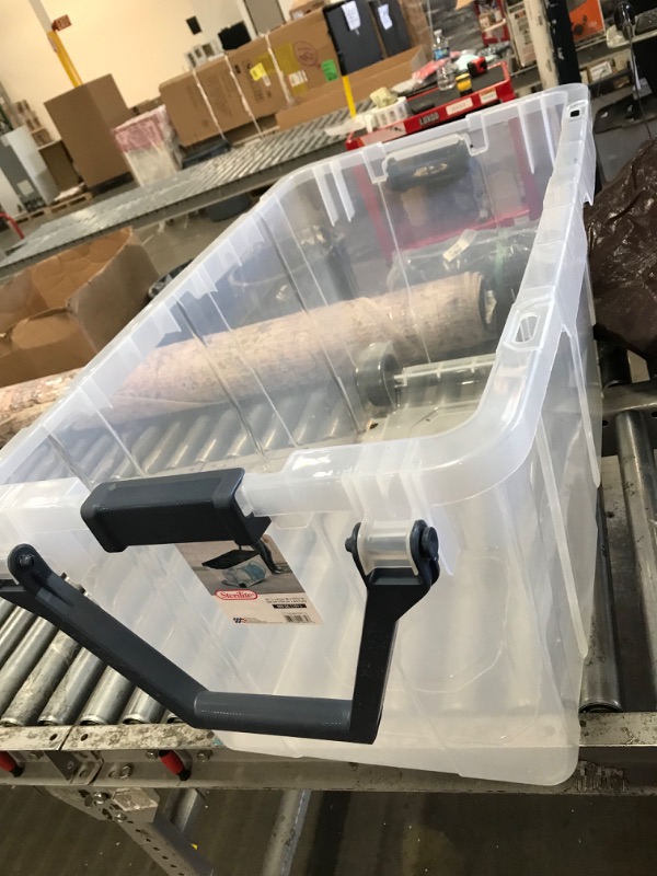 Photo 1 of 160 Qt. Wheeled Storage Box