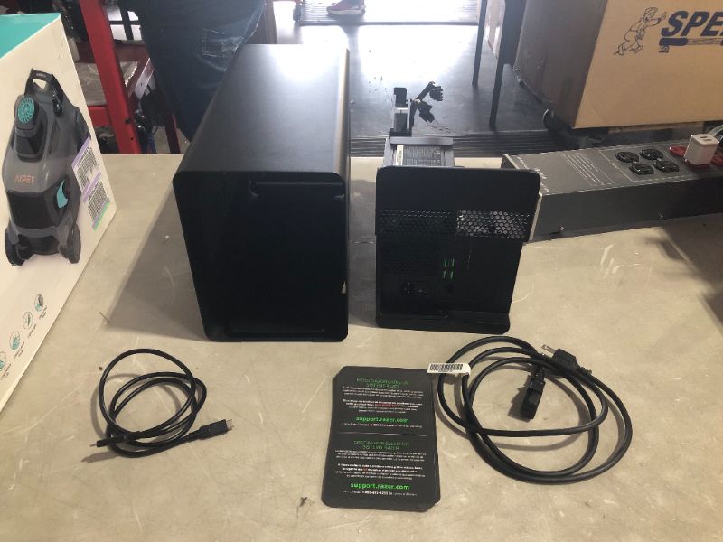 Photo 6 of ***UNTESTED - SEE NOTES***
Razer Core X Chroma Aluminum External GPU Enclosure (eGPU): 700W PSU, 4x USB 3.1, 1x Gbit Ethernet, Black