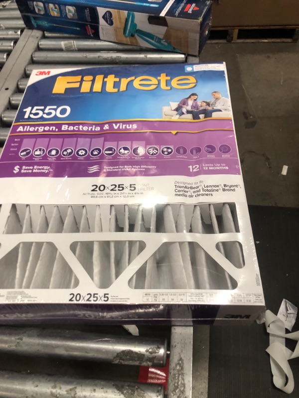 Photo 2 of 3M Filtrete Ultra Allergen Healthy Living Deep Pleat Furnace Filter