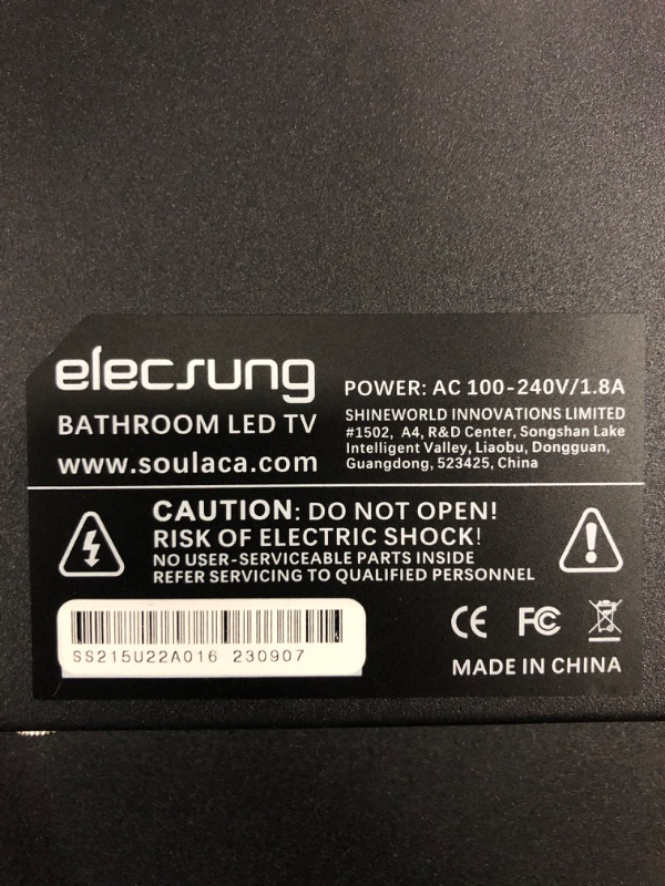 Photo 1 of elecsung 22inch Smart Mirror Bathroom TV webOS 1080P IP66 Waterproof with Integrated HDTV(ATSC) Tuner, Built-in Alexa, Speakers, Wi-Fi and Bluetooth,SS215U22-A016 Model 2023
