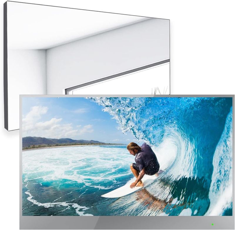 Photo 1 of elecsung 22inch Smart Mirror Bathroom TV webOS 1080P IP66 Waterproof with Integrated HDTV(ATSC) Tuner, Built-in Alexa, Speakers, Wi-Fi and Bluetooth,SS215U22-A016 Model 2023
