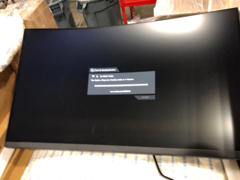 Photo 1 of Dell S3222HG Curved Gaming Monitor - 32-inch 165Hz Full HD (1920 x 1080) Display, 1800R Curvature, AMD FreeSync, 4ms Grey-to-Grey Response Time, 16.7 Million Colors - Black
