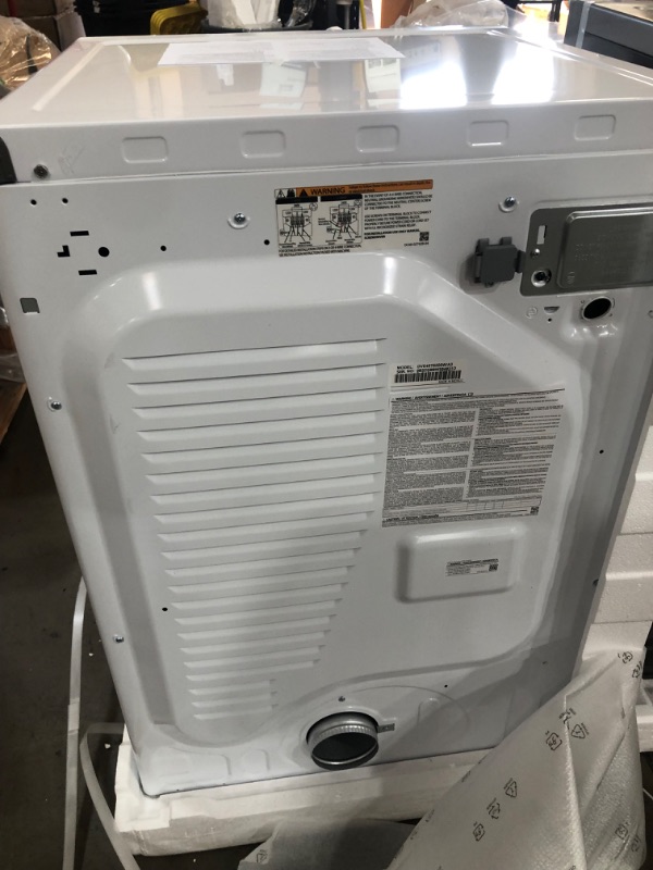 Photo 3 of *REVIEW NOTES* SAMSUNG 7.5 Cu. Ft. White Electric Dryer