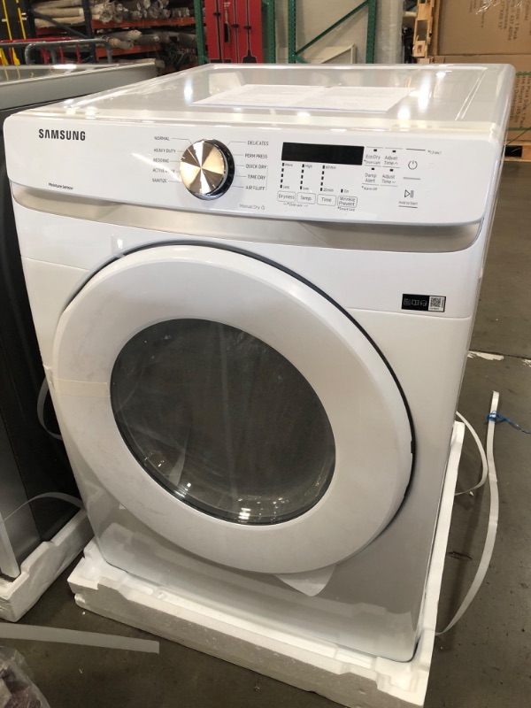 Photo 2 of *REVIEW NOTES* SAMSUNG 7.5 Cu. Ft. White Electric Dryer