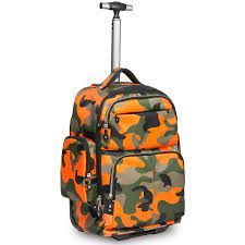 Photo 1 of 20 inches Big Storage Multifunction Travel Wheeled Rolling Backpack luggage books laptop bag by hollyhome
