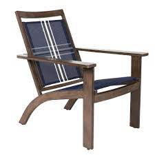 Photo 1 of Style Selections Ashberry Set of 4 Brown Aluminum Frame Stationary Adirondack Chair(s) with Multiple Colors/Finishes Sling Seat
