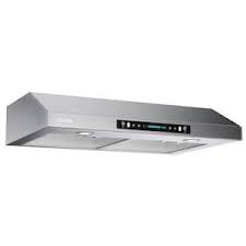 Photo 1 of 30 in. 900 CFM Ducted Under Cabinet with Light and Hand Motion Speed Control Range Hood in Stainless Steel
