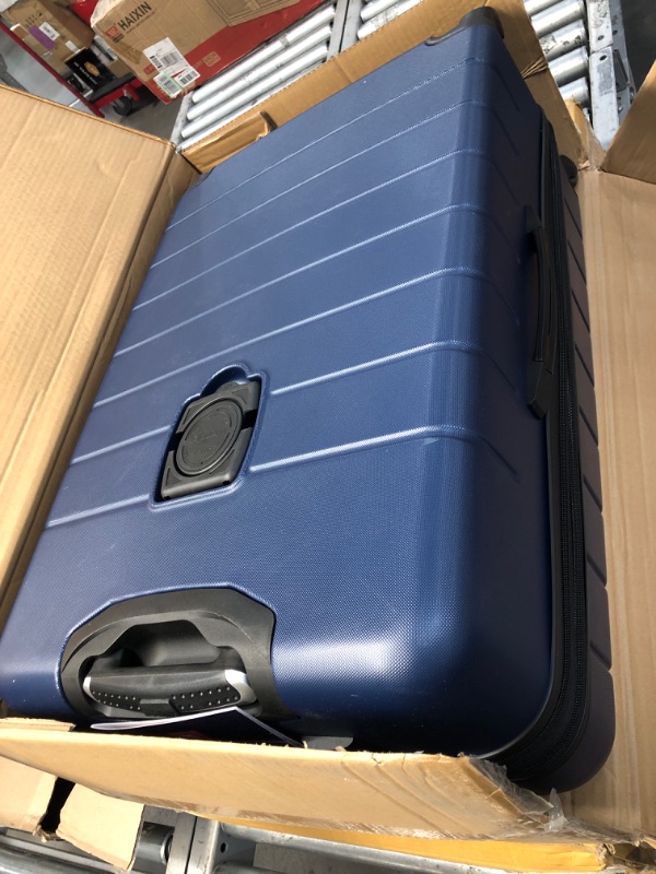 Photo 2 of *New* Wrangler Smart Luggage Set with Cup Holder and USB Port, Navy Blue, 3 Piece 3 Piece Set Navy Blue