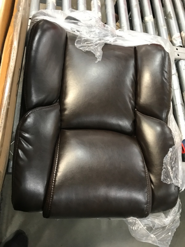 Photo 1 of BROWN LEATHER OFFICE CHAIR