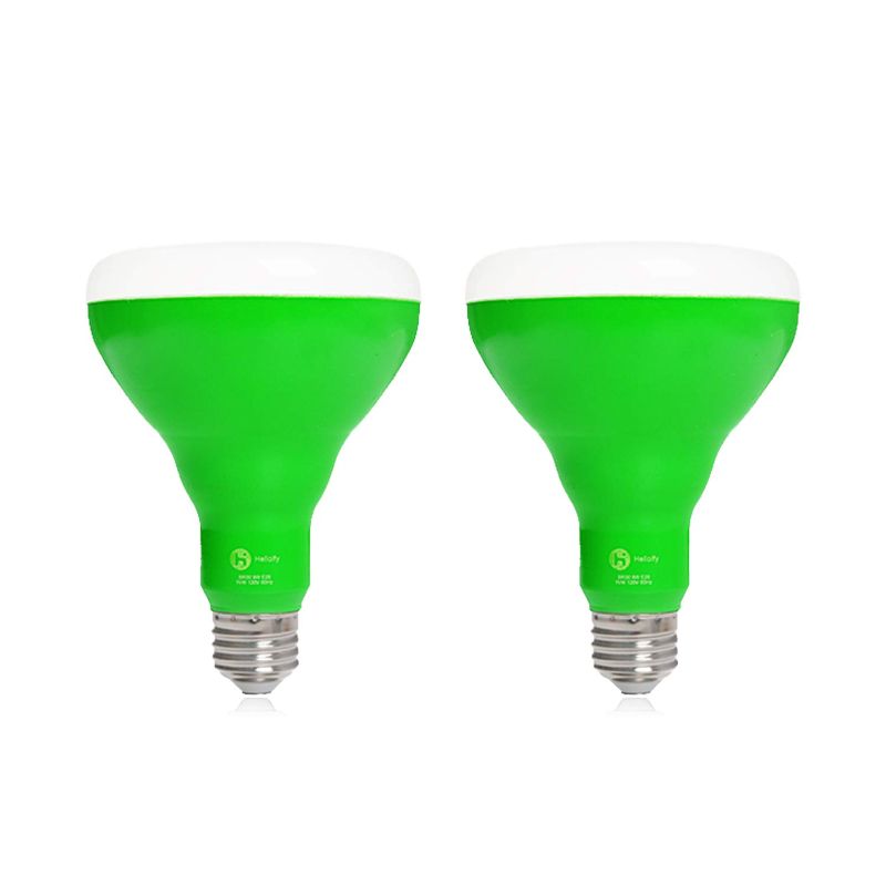 Photo 1 of 2 pack - helloify BR30 LED Plant Grow Light Bulb, 9W, Equivalent 100W, DIY Horticulture & Indoor Gardening, Growing Light for Indoor Plants, Flowers, Greenhouse, Indore Garden, 2 Pack, Blue to Red Spectrums