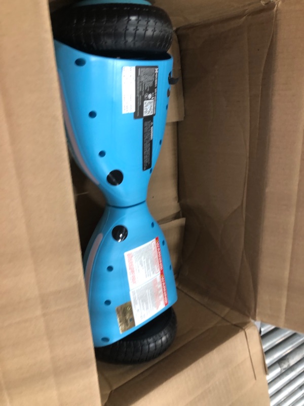 Photo 1 of **MISSING CHARGER**   Hover-1 My First Hoverboard Electric Self-Balancing Hoverboard for Kids with 5 mph Max Speed, Dual 150W Motors, 6.3” Tires, 3 Miles Max Range, and LED Headlights Blue