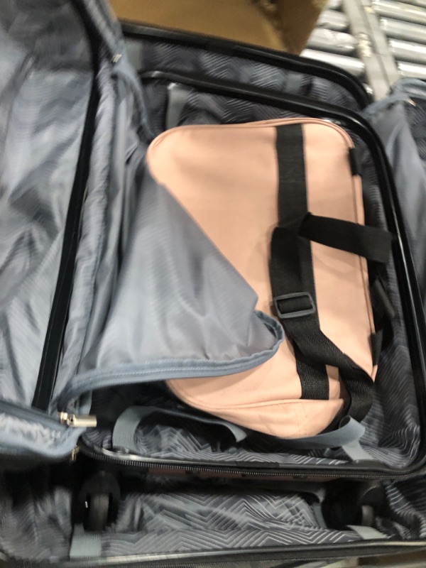 Photo 1 of **MINOR WEAR/MISSING SECOND BIGGEST ONE**   Travelers Club Midtown Hardside 4-Piece Luggage Travel Set, Rose Gold 4-Piece Set Rose Gold