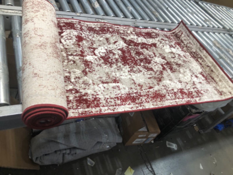 Photo 1 of 2' x 10' Red Rug Runner 