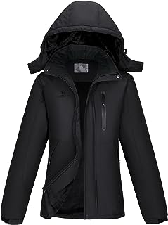 Photo 1 of CAMEL CROWN Women's Warm Winter Ski Jackets Waterproof Snow Coat with Hood Mountain Windproof Rain Jacket
