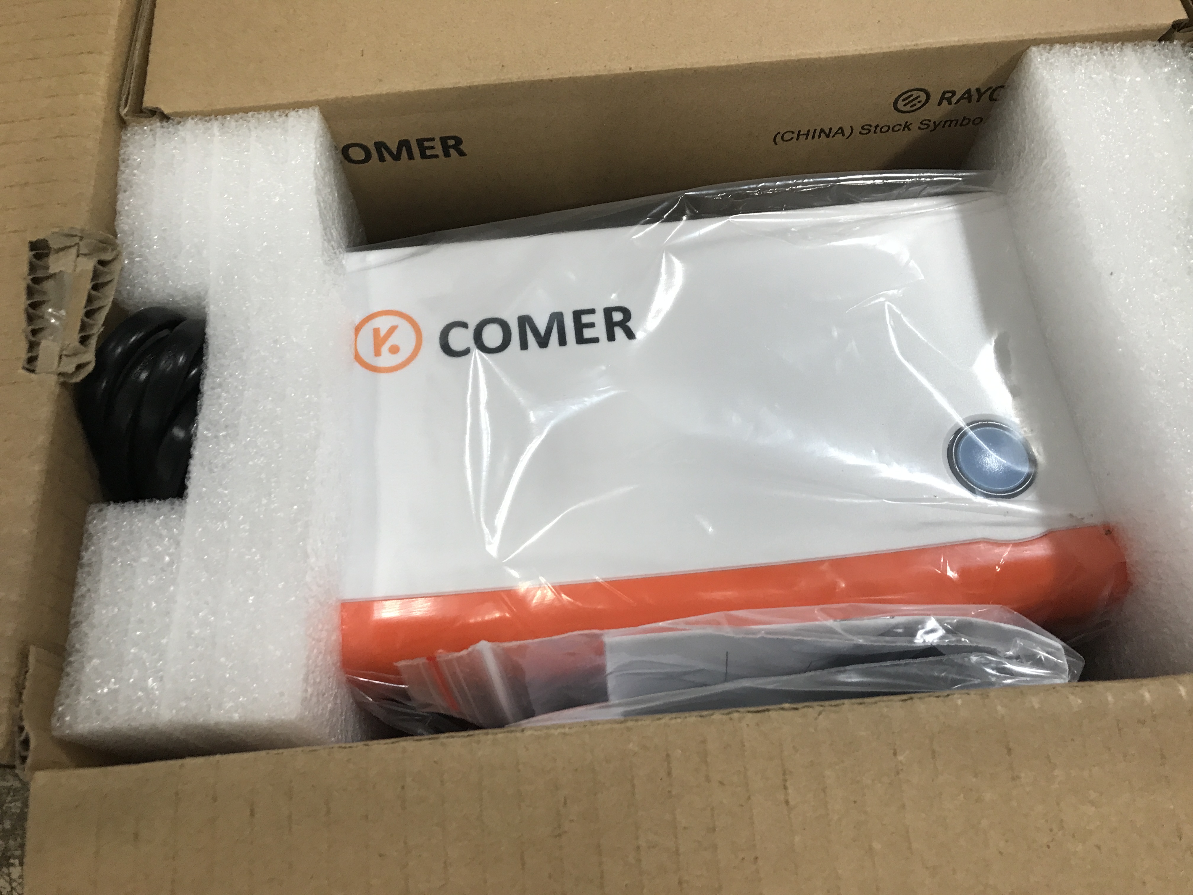 Photo 2 of K Comer Shipping Label Printer 150mm/s High-Speed 4x6 Direct Thermal Label Printing for Shipment Package 1-Click Setup on Windows/Mac,Label Maker Compatible with Amazon, Ebay, Shopify, FedEx,USPS,Etsy BASIC VERSION