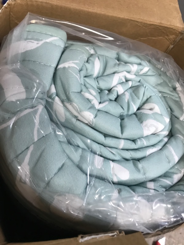 Photo 1 of Bedsure Floral Quilt Set Queen - Reversible Mint Green Botanical Quilt Bedding Set, 3 Pieces Lightweight Bedspread, Soft Microfiber Coverlet Set with 2 Pillow Shams for All Seasons (90"x96") Green Queen / Full