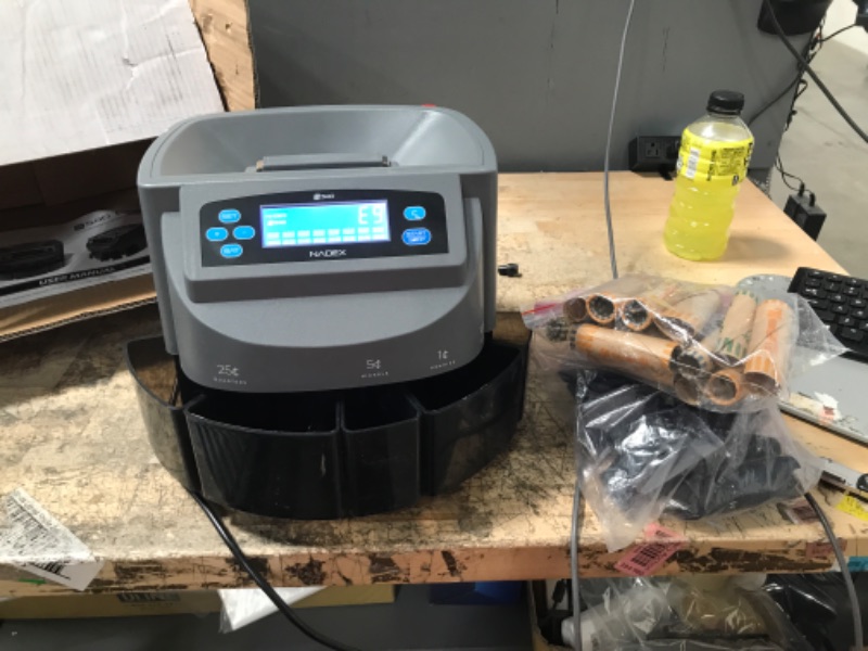 Photo 2 of Nadex S540 Pro | Coin Counter, Sorter, and Wrapper | Sorts up to 300 Coins Per Minute | Comes with 48 Preformed Wrappers