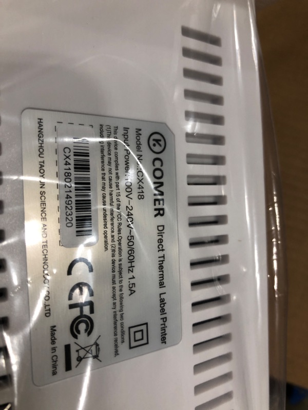 Photo 3 of K Comer Shipping Label Printer 150mm/s High-Speed 4x6 Direct Thermal Label Printing for Shipment Package 1-Click Setup on Windows/Mac,Label Maker Compatible with Amazon, Ebay, Shopify, FedEx,USPS,Etsy BASIC VERSION