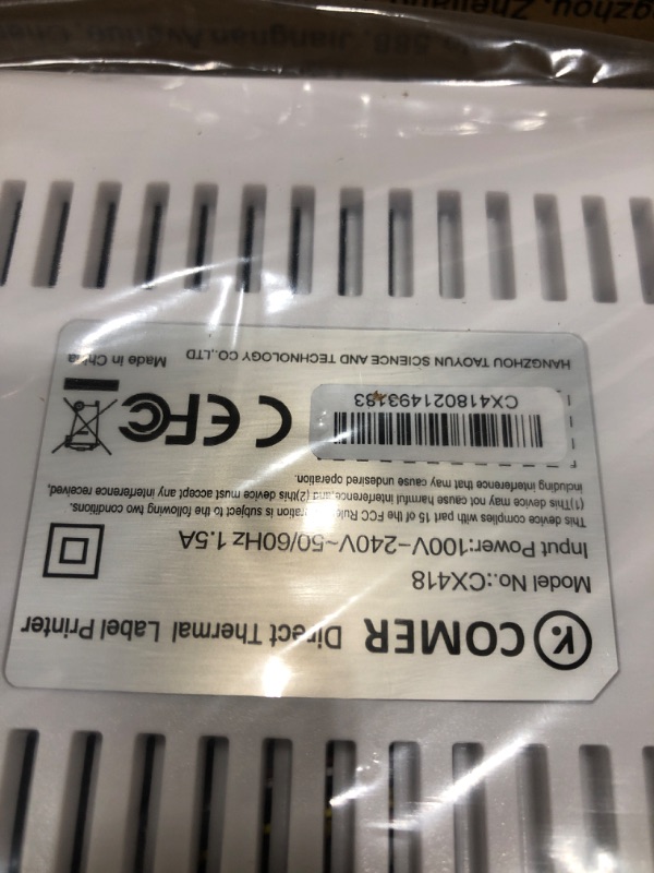 Photo 2 of K Comer Shipping Label Printer 150mm/s High-Speed 4x6 Direct Thermal Label Printing for Shipment Package 1-Click Setup on Windows/Mac,Label Maker Compatible with Amazon, Ebay, Shopify, FedEx,USPS,Etsy BASIC VERSION