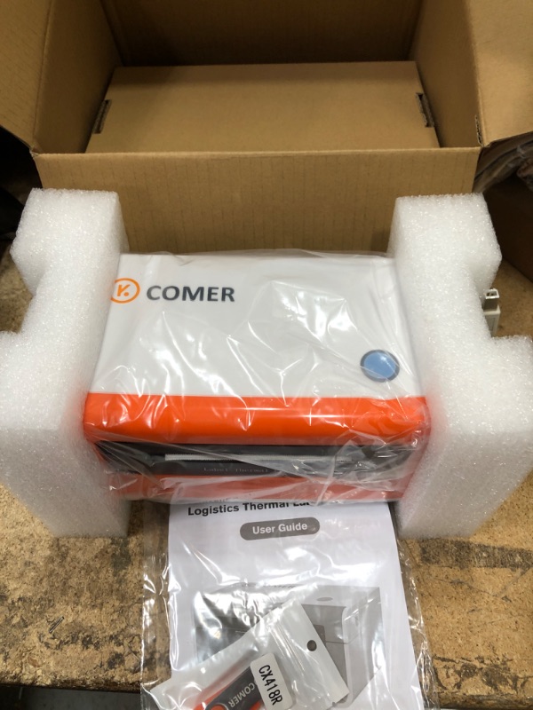 Photo 3 of K Comer Shipping Label Printer 150mm/s High-Speed 4x6 Direct Thermal Label Printing for Shipment Package 1-Click Setup on Windows/Mac,Label Maker Compatible with Amazon, Ebay, Shopify, FedEx,USPS,Etsy BASIC VERSION