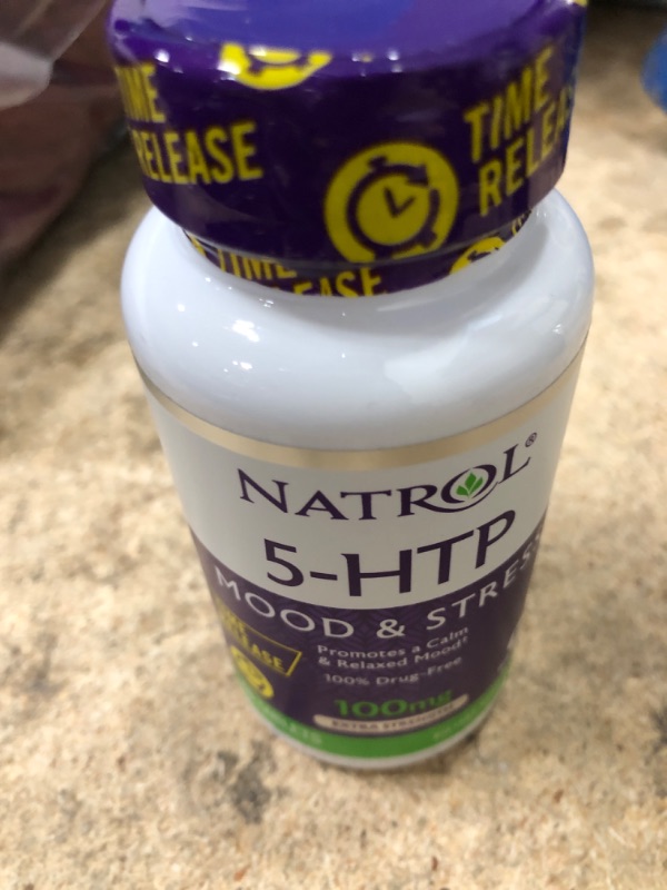 Photo 2 of 5-Htp 100Mg Time Release by Natrol - 45 Tab, 2 Pack