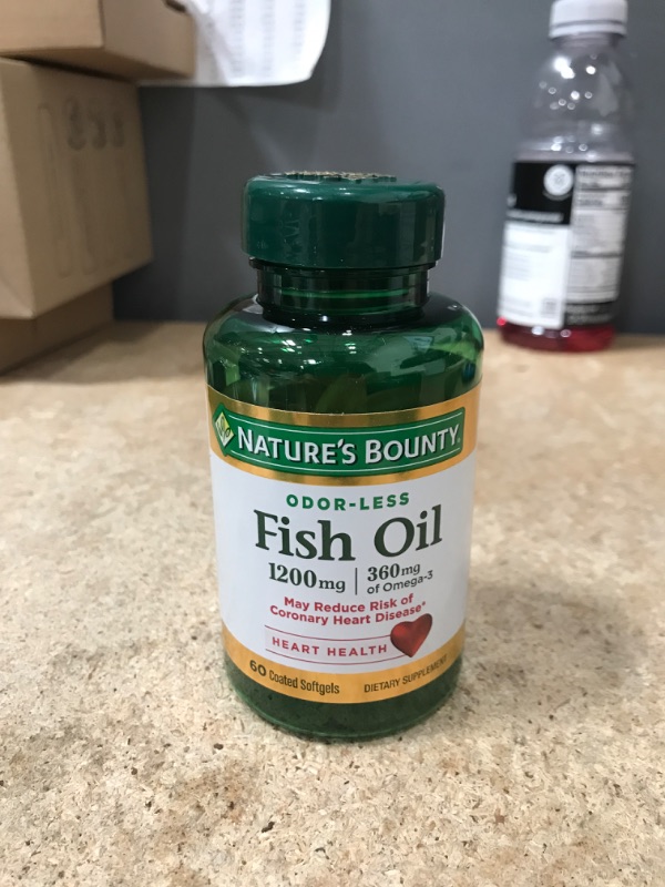 Photo 2 of EXP 11/23-Nature's Bounty Fish Oil, 1200mg, Softgels, 60 ea (Pack of 4)