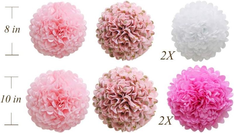 Photo 1 of  Decoration for Birthday Party Weddi...
20pcs Pom Poms Tissue Paper Honeycomb Balls Flower Ball Wall Decor Pom Poms 