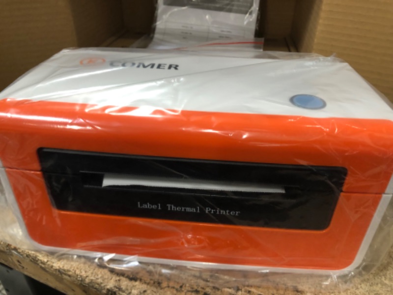 Photo 2 of K Comer Shipping Label Printer 150mm/s High-Speed 4x6 Direct Thermal Label Printing for Shipment Package 1-Click Setup on Windows/Mac,Label Maker Compatible with Amazon, Ebay, Shopify, FedEx,USPS,Etsy BASIC VERSION