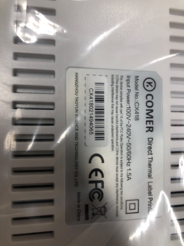 Photo 3 of K Comer Shipping Label Printer 150mm/s High-Speed 4x6 Direct Thermal Label Printing for Shipment Package 1-Click Setup on Windows/Mac,Label Maker Compatible with Amazon, Ebay, Shopify, FedEx,USPS,Etsy BASIC VERSION