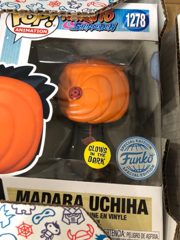 Photo 2 of Funko Pop Naruto - Madara Uchiha w. Sharingan Special Edition Exclusive Multicolor Glow #1278