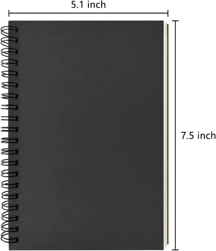 Photo 2 of DSTELIN Blank Spiral Notebook, 3-Pack, Soft Cover, Sketch Book, 100 Pages / 50 DSTELIN Blank Spiral Notebook, 3-Pack, Soft Cover, Sketch Book,  