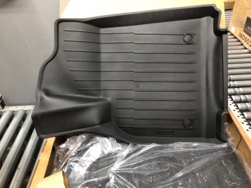 Photo 2 of SUPER LINER Floor Mats Compatible with Tesla Model Y 5-Seat 2021-2023 Custom Fit All Weather TPE Cargo Liner Cargo Trunk Accessories (Does NOT fit 7-Seat)