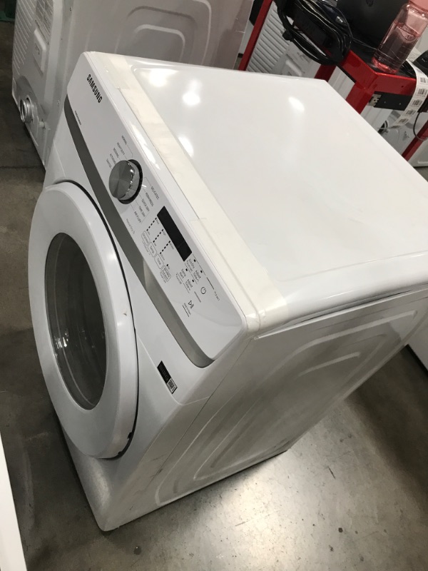 Photo 4 of Samsung 7.5-cu ft Stackable Electric Dryer (White)