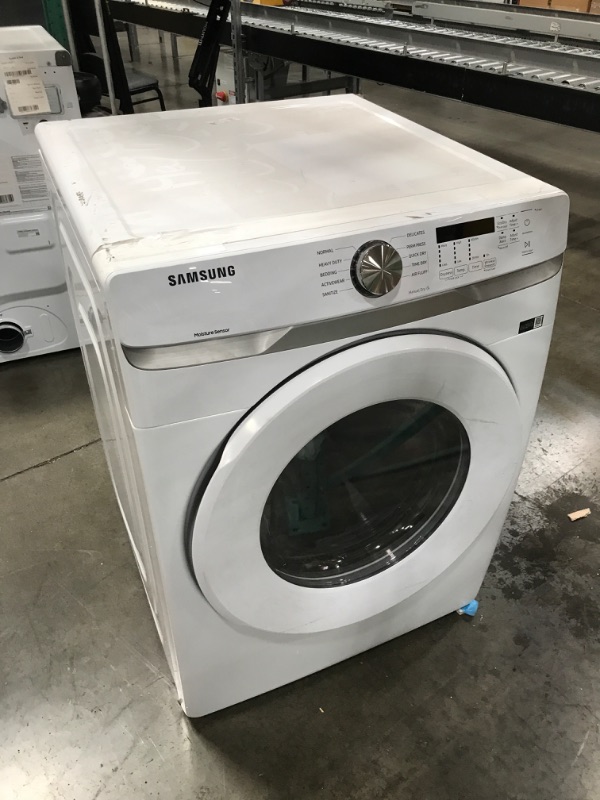 Photo 3 of Samsung 7.5-cu ft Stackable Electric Dryer (White)