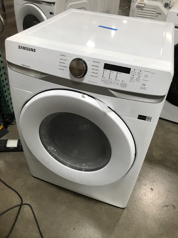 Photo 3 of Samsung 7.5-cu ft Stackable Electric Dryer (White)