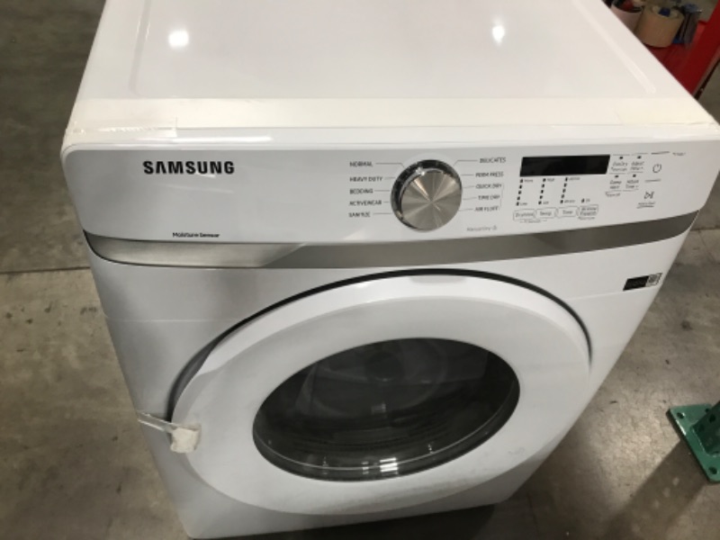 Photo 6 of Samsung 7.5-cu ft Stackable Electric Dryer (White)