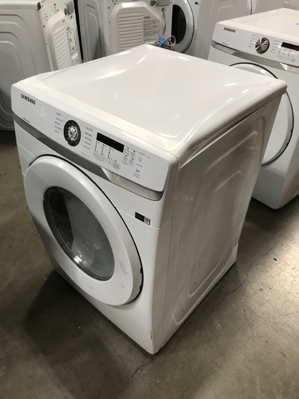 Photo 4 of Samsung 7.5-cu ft Stackable Electric Dryer (White)