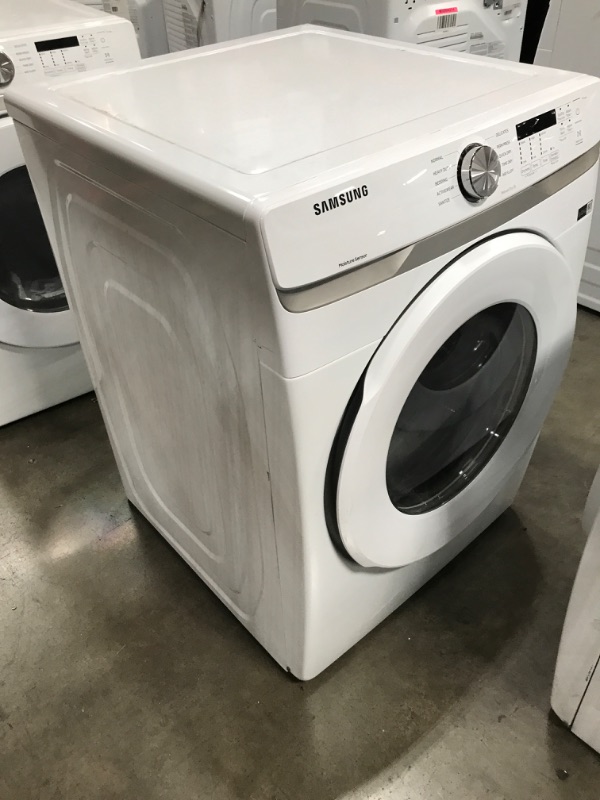 Photo 4 of Samsung 7.5-cu ft Stackable Electric Dryer (White)