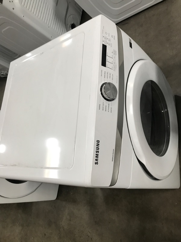 Photo 5 of Samsung 7.5-cu ft Stackable Electric Dryer (White)