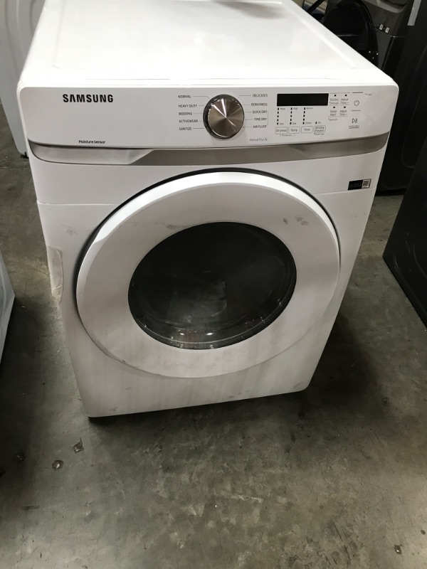 Photo 2 of Samsung 7.5-cu ft Stackable Electric Dryer (White)