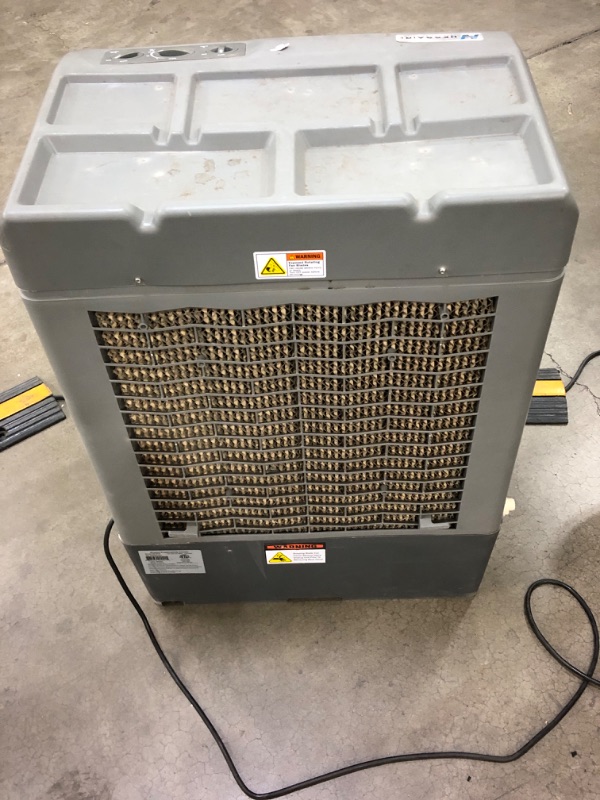 Photo 4 of Hessaire MC37M Evaporative Cooler, 3,100 CFM, Gray & CVR6037- Mobile Cooler Cover for models: MC37M,MC37A,MC37V,M350,3100CFM