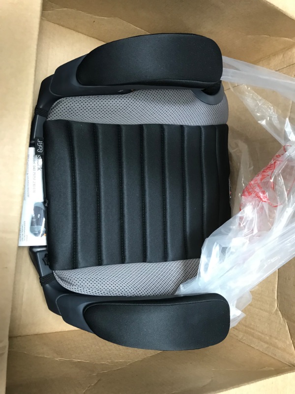 Photo 1 of Chicco GoFit Backless Booster Car Seat, Travel Booster Seat for Car, Portable Car Booster Seat for children 40-110 lbs. | Shark/Black/Grey Shark GoFit