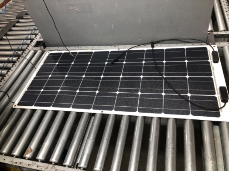 Photo 5 of **INCOMPLETE**Renogy Flexible Solar Panel 100 Watt 12 Volt Monocrystalline Semi-Flexible Bendable Mono Off-Grid Charger & Renogy 10 Amp 12V/24V PWM Negative Ground Solar Charge Controller Compact Design 100W Flexible Solar Panel + Solar Charge Controller