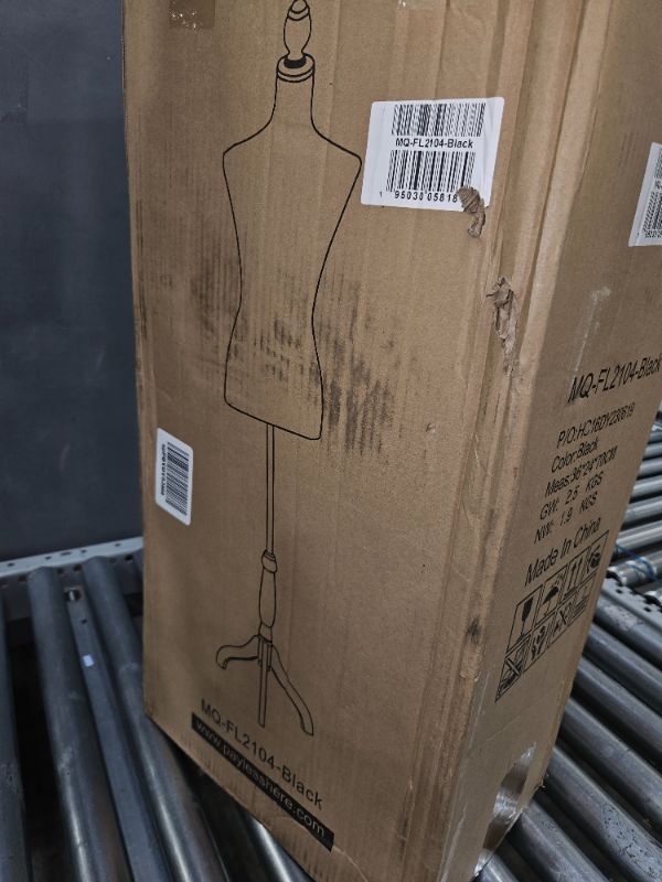 Photo 3 of ***LEGs DAMAGED***
63 in Female Mannequin Manikin Height Adjustable Wooden Tripod Stand, All Color
